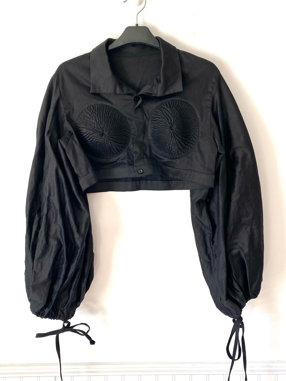 AGA Culture Nigeria Made Padded Bra Blouse Ballon Sleeve size 12